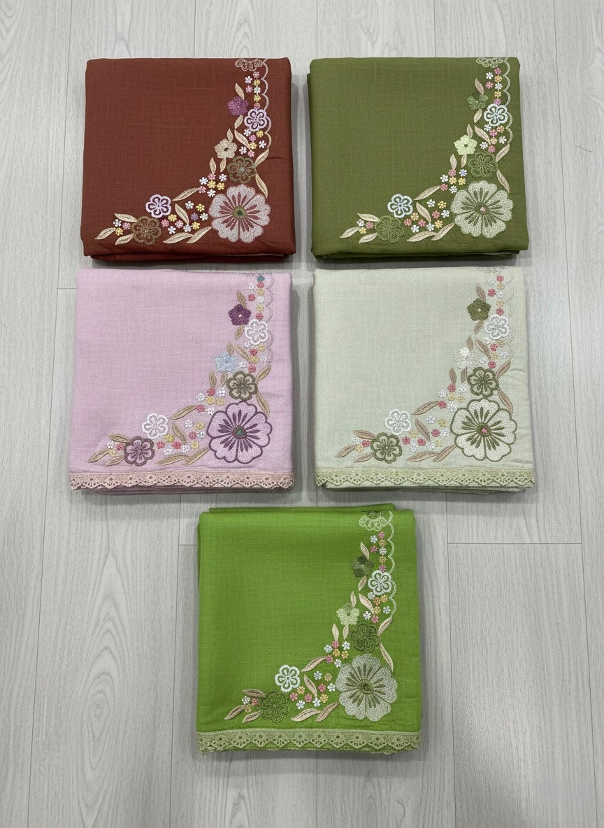 Front Back Designer Unstitched Suit