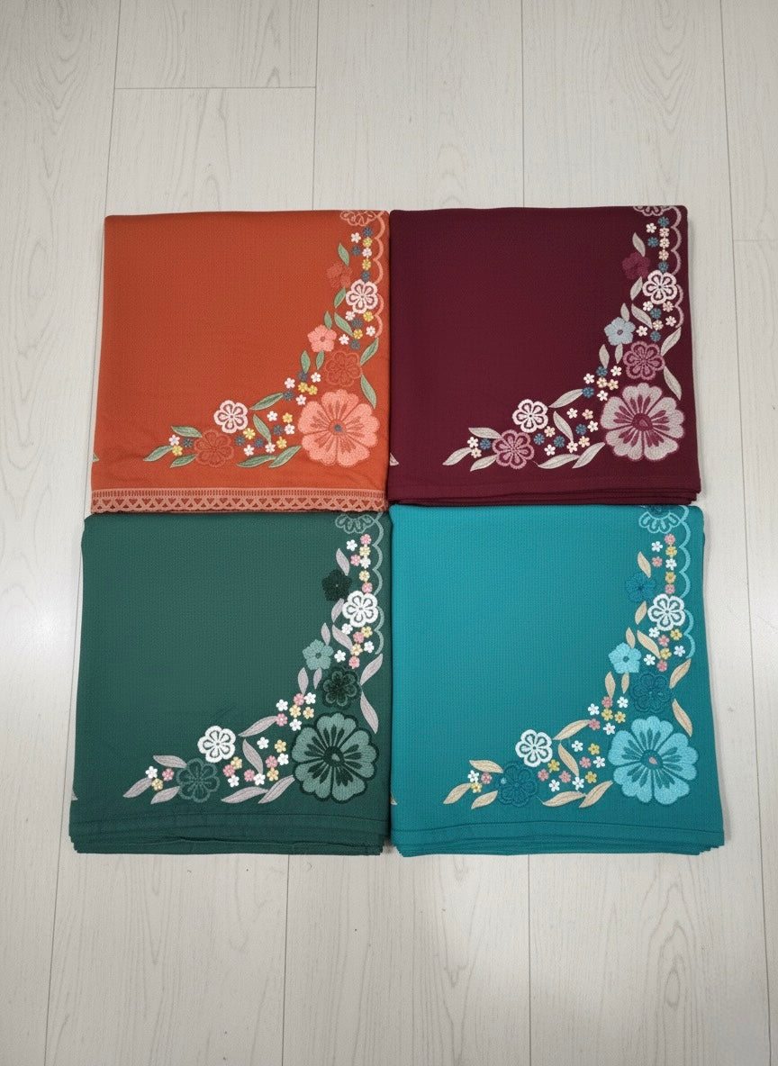 Front Back Designer Unstitched Suit