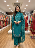 Front Back Designer Unstitched Suit