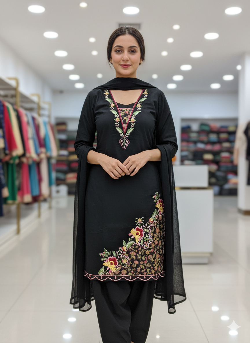 Pure Burberry Cotton Unstitched Suit