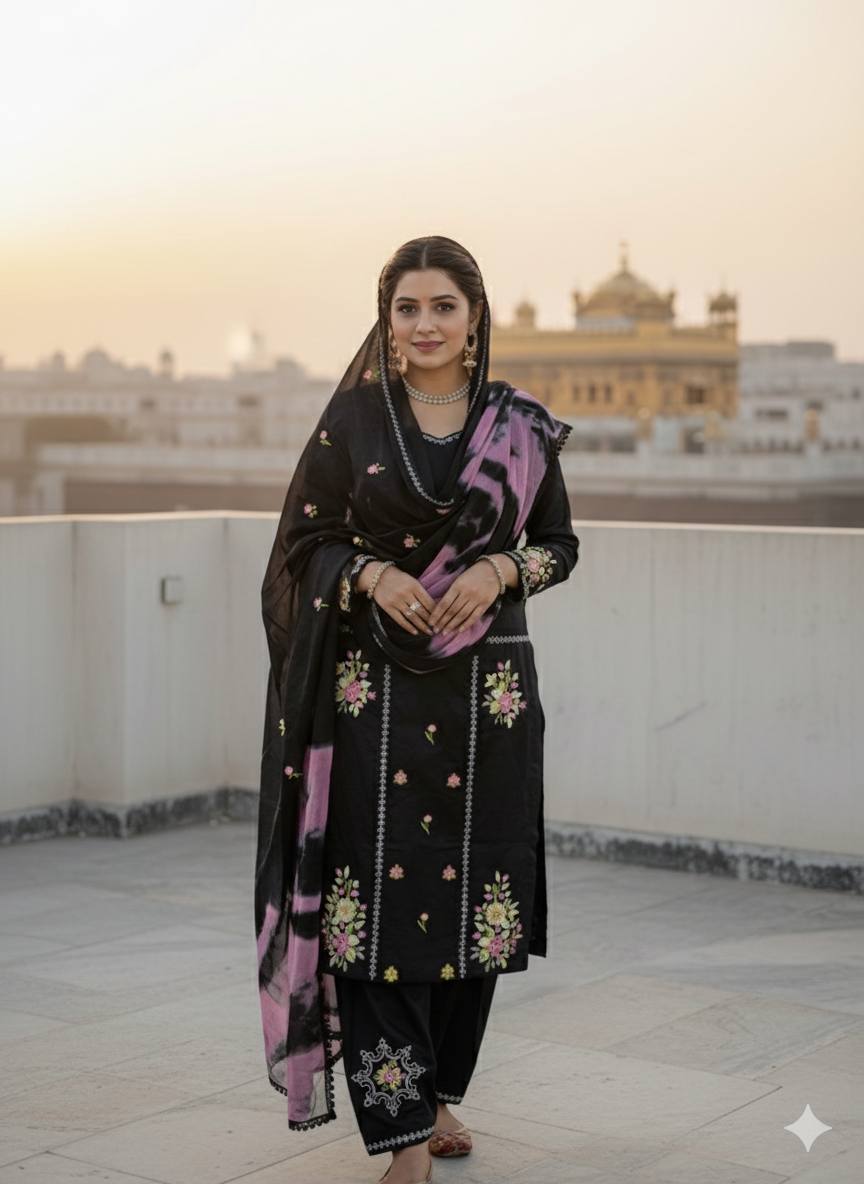 Pure Grace Cotton Unstitched Designer Suit